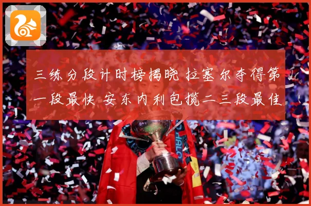 三练分段计时榜揭晓 拉塞尔夺得第一段最快 安东内利包揽二三段最佳成绩